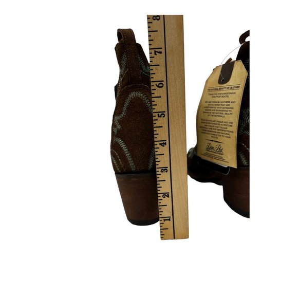 Dan Post Vallejo Boots Size: 7 Brand New in Box Western Booties Turquoise Brown - Picture 12 of 14